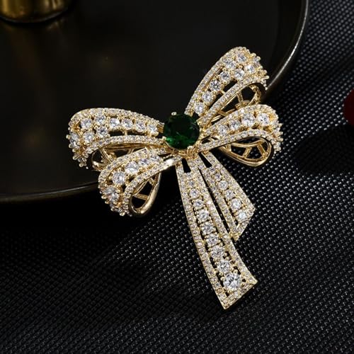 Image of Austrian Crystal Brooch Sparkling Rhinestone Brooch 18k Gold-Plated Birthstone Lapel Pin Jewelry Birthday Gifts for Women