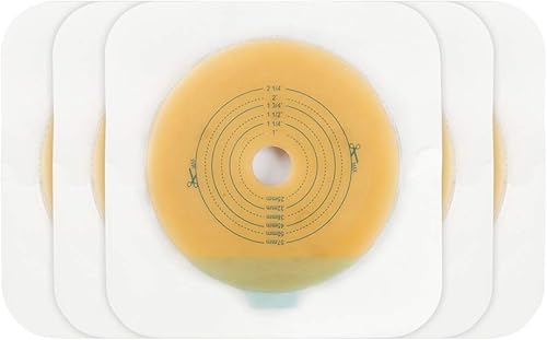 CARBOU Barrera adhesiva para la piel con borde no tejido para bolsas de colostomía de dos piezas (10 unidades (paquete de 1))