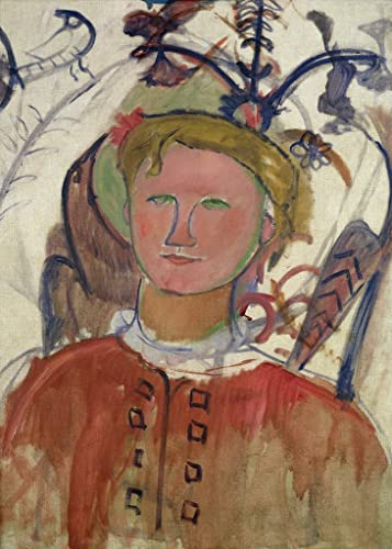 Tableau image sur toile Marie Vassilieff par Modigliani 60x90cm pour décoration murale chic
