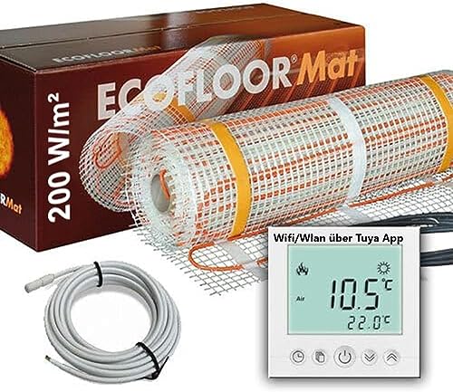Warmcoin Elektrische Fußbodenheizung 160W/m² – Smart, WLAN, Für Fliesen, Bad Bis 21m²