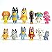 12 PCS Wolfs Figures Toys Playset, Wolves Action Figurines Family and Friends Set - Cake Toppers 2.5-3 Inch