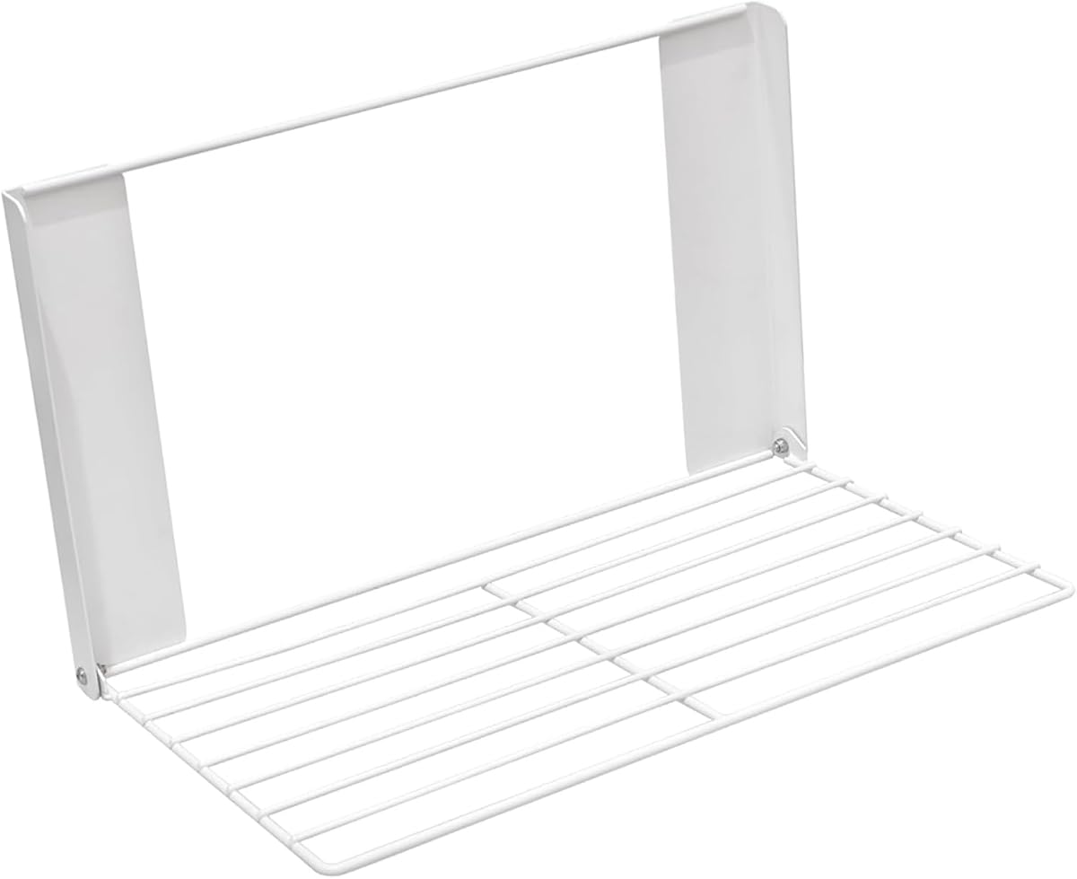 YUYTE Tendedero magnético Tendedero de Ropa magnético Plegable Ahorro de Espacio Lavadora Almacenamiento Lateral con Acero al Carbono para baño Cocina Lavadero (Blanco)