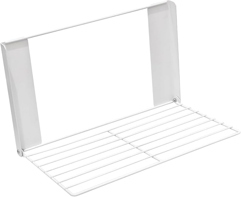 YUYTE Tendedero magnético Tendedero de Ropa magnético Plegable Ahorro de Espacio Lavadora Almacenamiento Lateral con Acero al Carbono para baño Cocina Lavadero (Blanco)