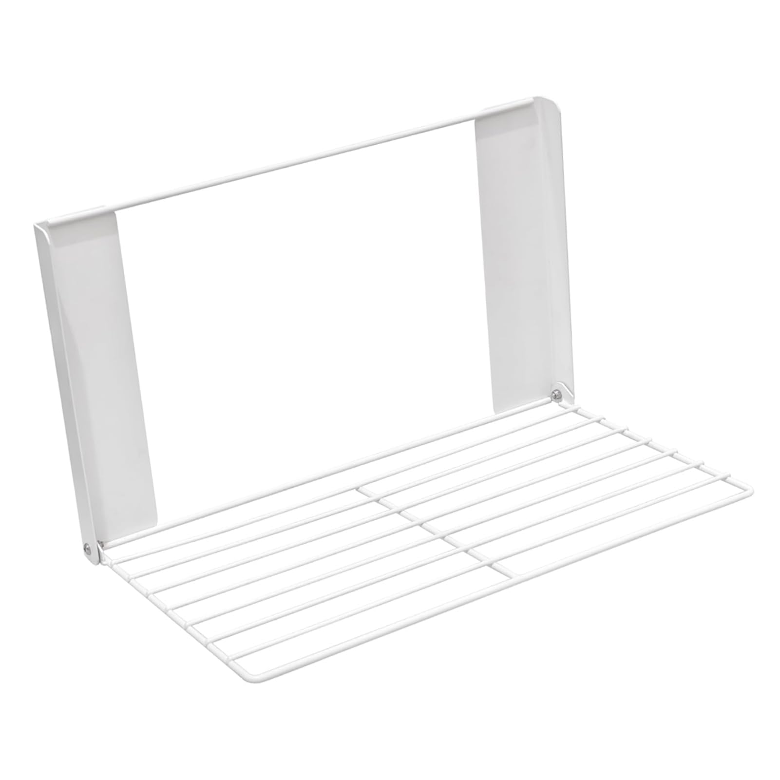 Magnetregal für Waschmaschine, Kohlenstoffstahl, Klappbarer (White)