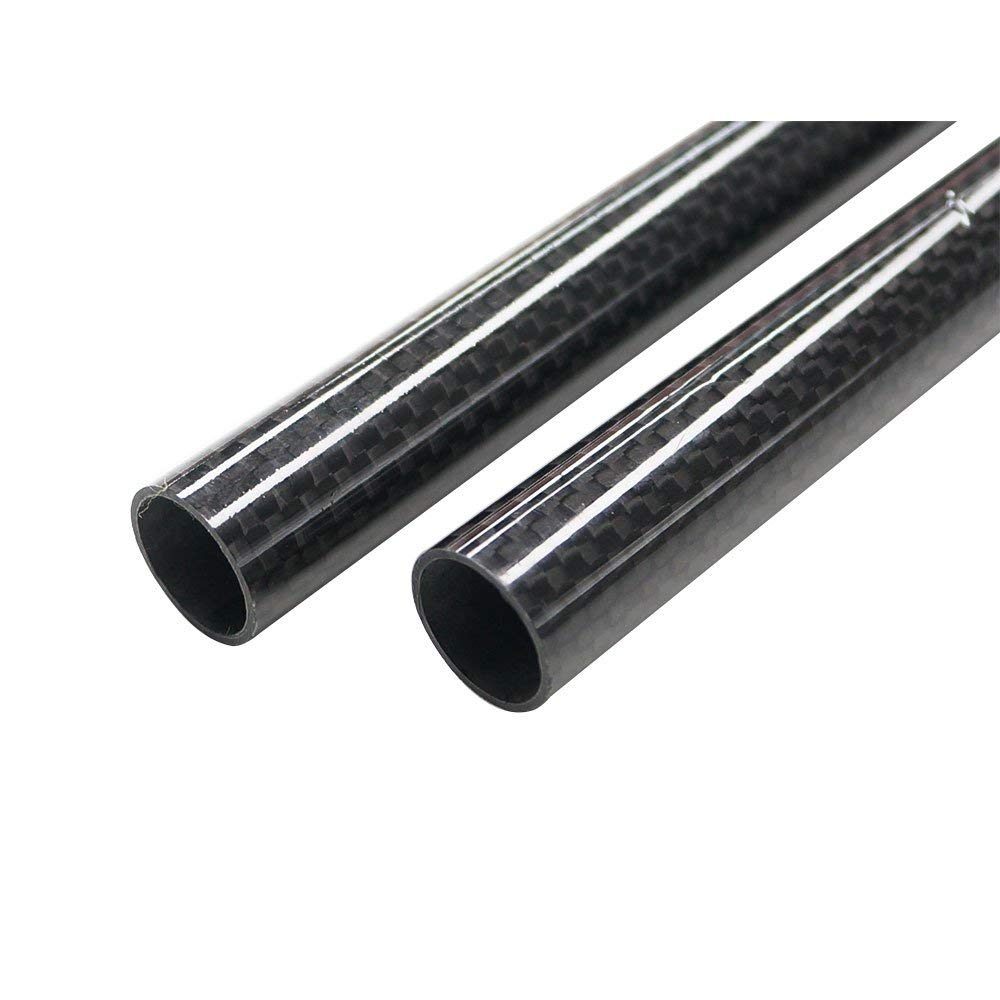 ARRIS 500mm 24mm x 26mm x 500mm Carbon Fiber Tubes Glossy Surface 3K Roll Wrapped 100% Pure for Quadcopter Multicopter (2PCS)
