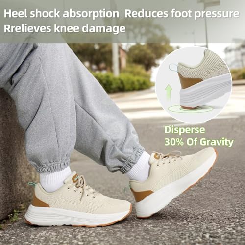 Women's Orthopedic Fashion Sneakers with Arch Support: Comfortable Cushion Flat Feet Shoes for Plantar Fasciitis, Orthotic Supportive Casual Thick Sole Sneakers for Ankle and Foot Pain Relief2