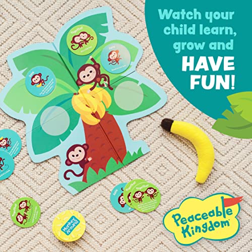 Image of Peaceable Kingdom Monkey Around First Game for Toddlers Interactive play with Parent Ages 2+
