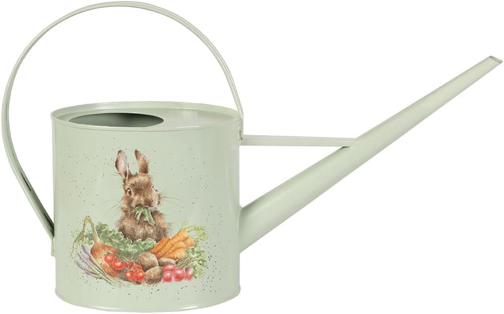 Wrendale Designs by Hannah Dale 'Sleeping on the Job' Border collie and Rabbit Gardening Watering Can