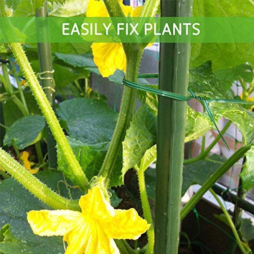 Sunshine Enterprise Twist Ties Green Garden Plant Ties with Cutter for Gardening and Office Organization, Home