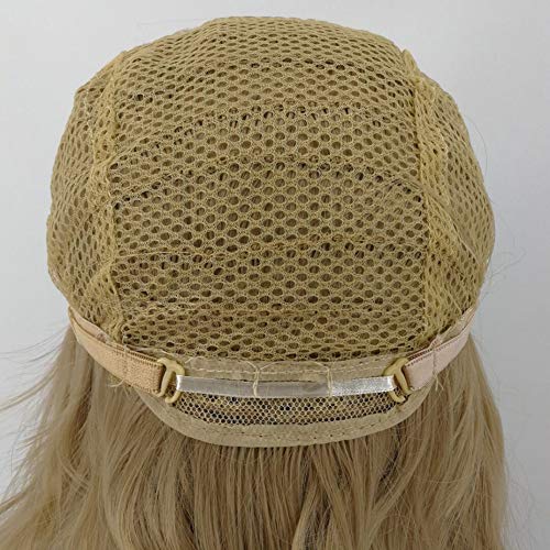 Peruca feminina, feminina, fibra química, resistente ao calor, longa, reta, africana, com rede de ca