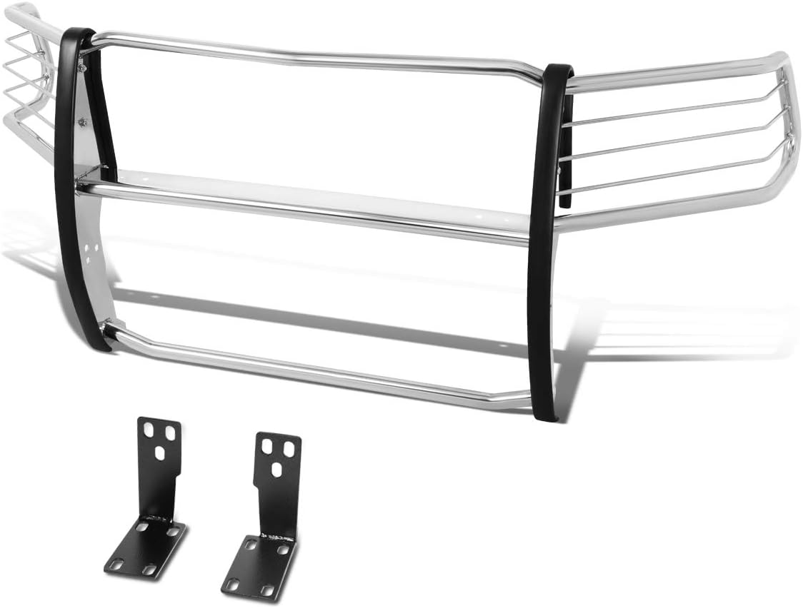 Auto Dynasty Mild Steel Front Bumper Headlight/Grille Brush Guard Compatible with 10-18 Ram Truck 2500/3500