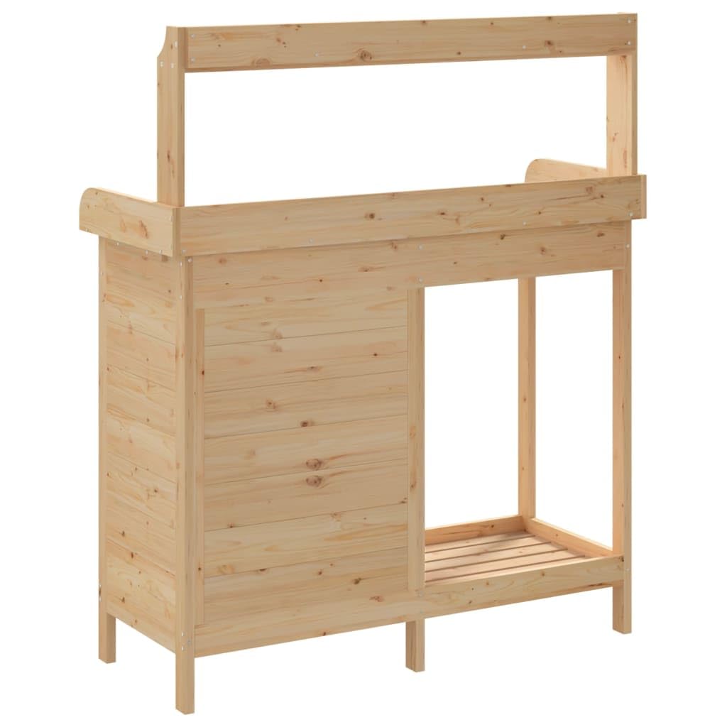vidaXL Table de Rempotage avec Armoire Établi Jardin Bois Massif Sapin