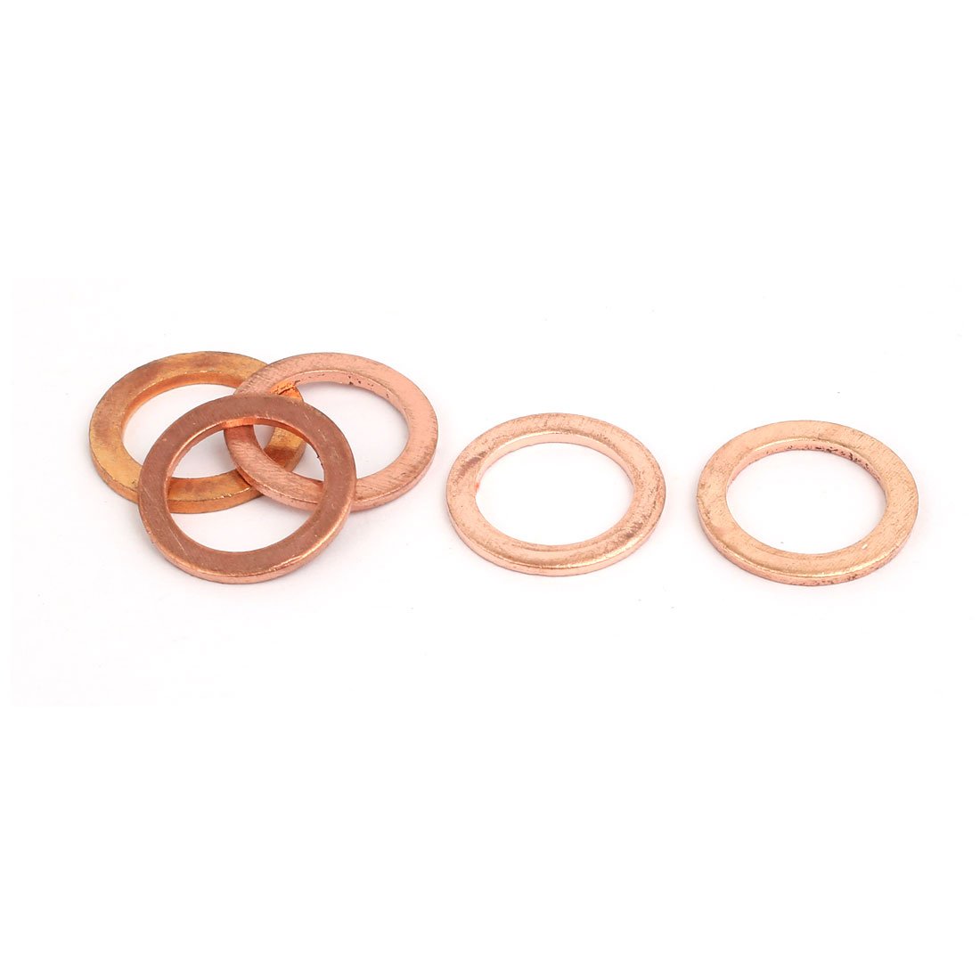 Lot De 5 Joints Plats En Cuivre 20x27x1mm - Rondelles D'étanchéité écrasables - Uxcell