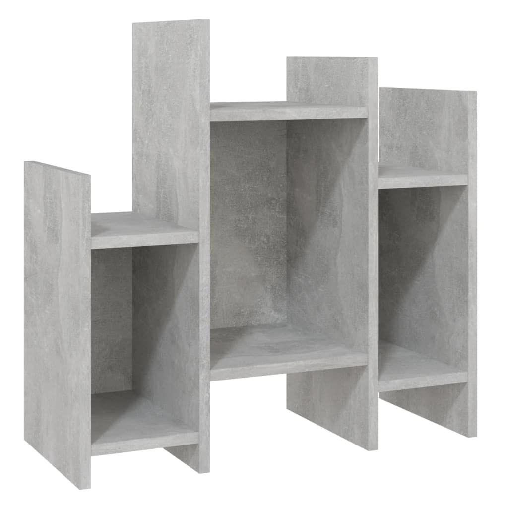 Générique Seitenschrank, betongrau, 60 x 26 x 60 cm | 6 Regale, Sofaaufbewahrung, einfache Reinigung mit feuchtem Tuch