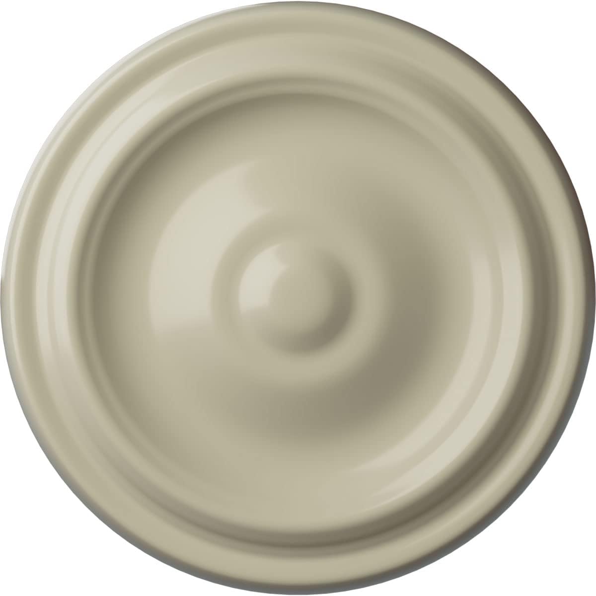 Ekena Millwork 9 5/8"OD x 1 1/8"P Maria Ceiling Medallion (Fits Canopies up to 1 3/4"), Hand-Painted Clear Yellow