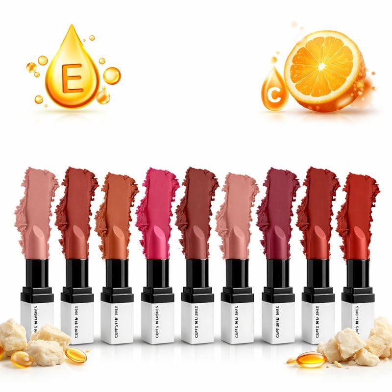 Cuffs N Lashes Doodle Matte Lipstick Set of 9A | Highly Pigmented | Vitamin E Enriched (Multiple)-picture-10