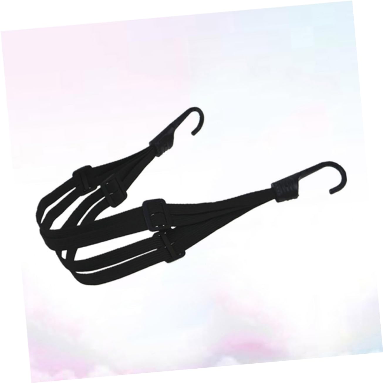 ABOOFAN Elastic Helmet Luggage Strap 2 Steel Hooks Retractable for Suitcases Bikes Motorcycles