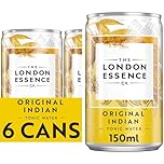 The London Essence Co. Original Indian Tonic, Premium Cocktail Mixer, 150ml, Pack of 6 cans, No Artificial Colours Preservatives or flavours, Low Calorie