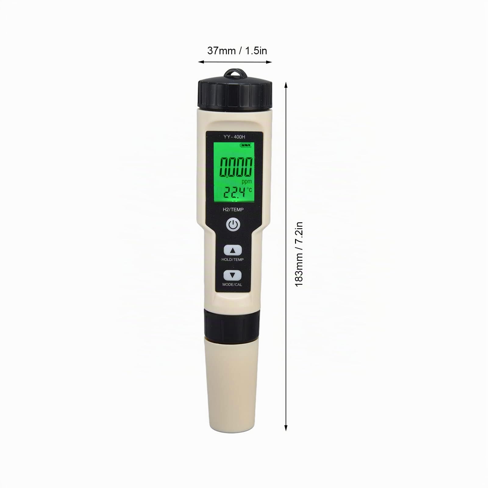 Misuratore di idrogeno digitale, ad alta precisione, a penna, H2, tester di qualità dell'acqua con ATC, tester LCD PH TDS Salt PPM, per acqua potabile, idroponica, acquari, piscina