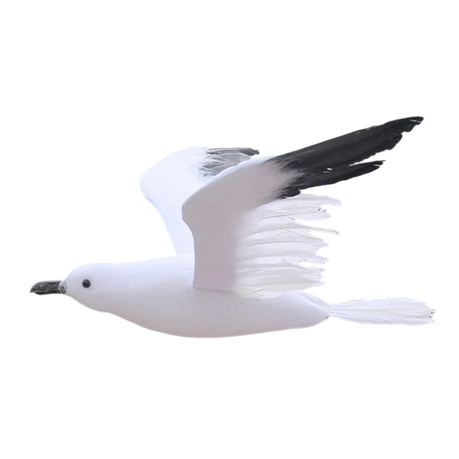 Nucelit Realistic Artificial Seagulls Hanging Ornament Garden Flying Bird Sculpture Decoration for Patios Balconies and Yard Foam Seagulls Decoration