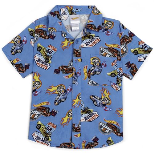 Hot Wheels Matching Family Button Down Shirt Toddler to Adult Sizes (2T - 2XL)