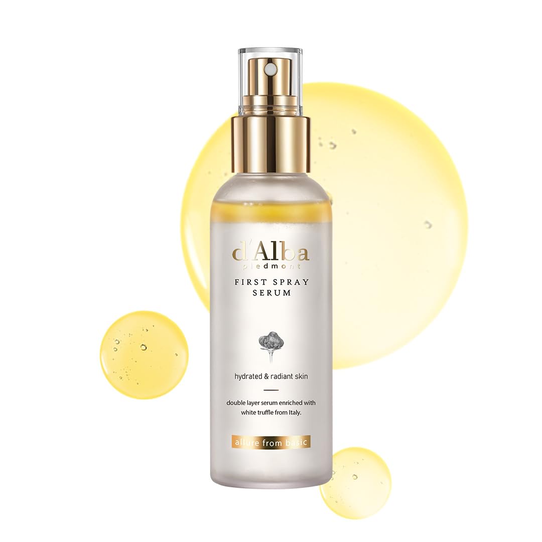 d'alba Piedmont Italian White Truffle First Spray Serum  Vegan Skin Care  Hydrating Face Moisturizer  Glow Serum for Radiant Skin  Non Comedogenic  All In One Mist  Korean skincare  100ml