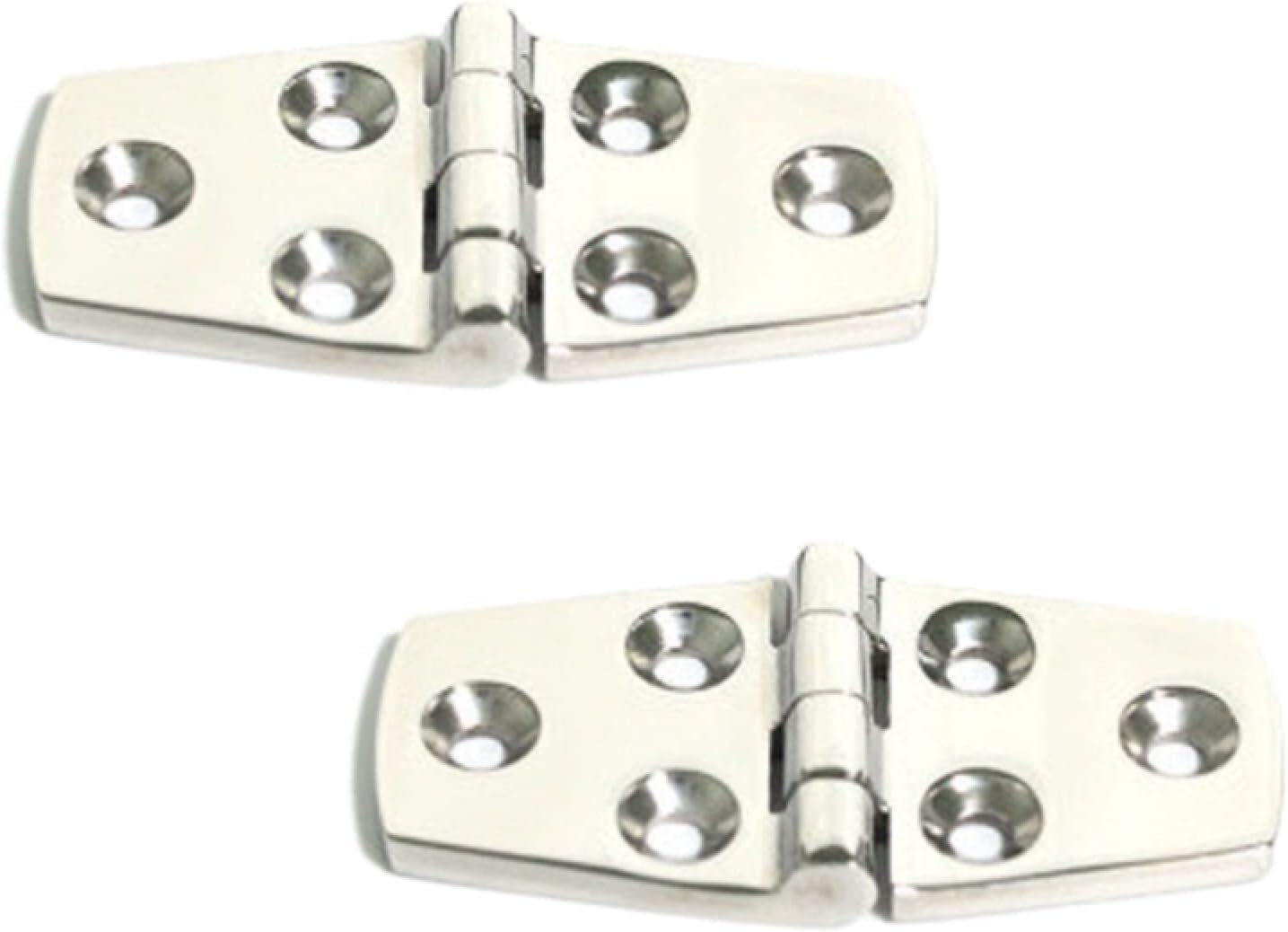 Charnières de remplacement en acier inoxydable poli pour porte de cabine de bateau marin x2