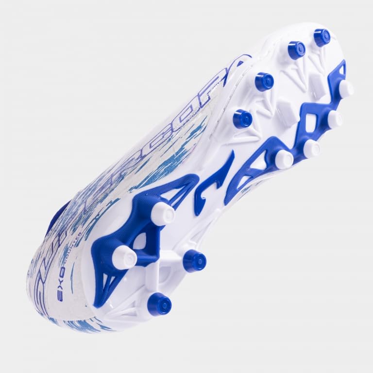 Joma Soccer Cleats Supercopa FG, 6.5-11 US – Precision Control for Firm Ground, Lightweight Microfiber Blanco Marino Royal Azul Negro Verde