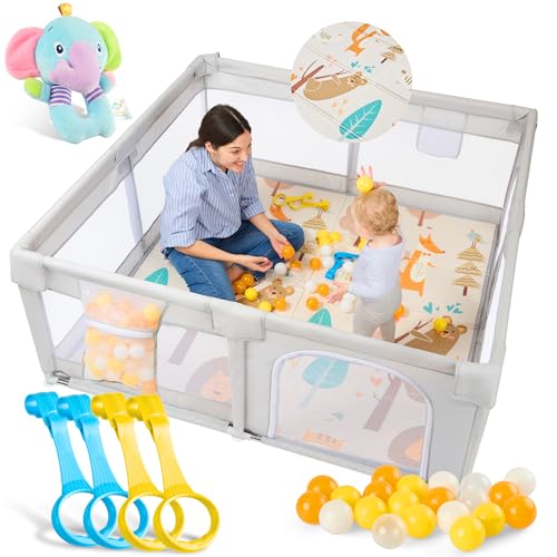 Akeraq Parque Infantil Bebe, Corralito Bebe, 127x127cm, Parque In...