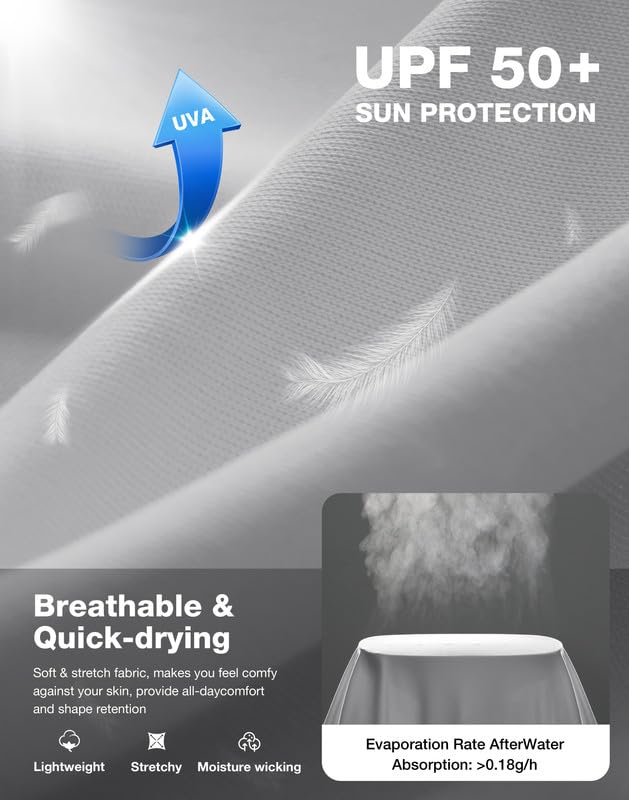 Image of Men's Sun Protection Long Sleeve Shirts UPF 50+