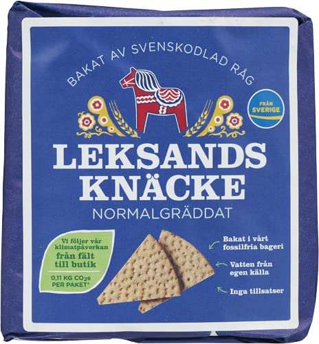Leksands dreieckiges Knäckebrot, normal gebacken, 200g (blau) Cover