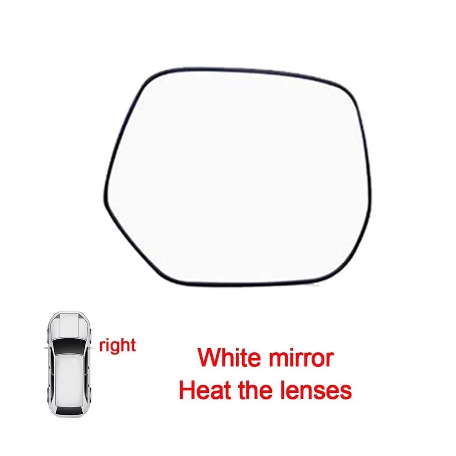 luz Freno Espejo Retrovisor Calefactable De Gran Angular para Coche para CRV 2017, 2018, 2019, 2020 Y 2021. Accesorios De Espejo Retrovisor. Piloto Trasero(Heat Right)