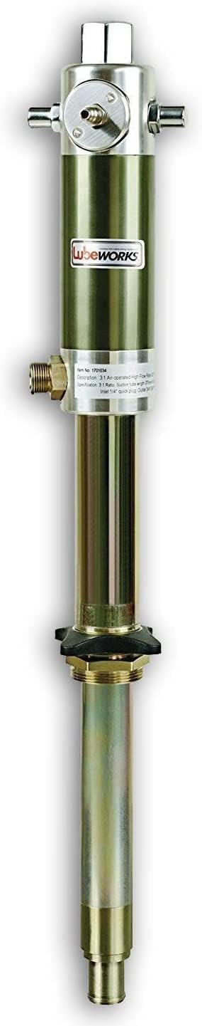 Oil Transfer Drum Pump Double Action 3:1 Fast Flow Rate 7.4gpm / 28lpm for SAE130 Oils/Fluids