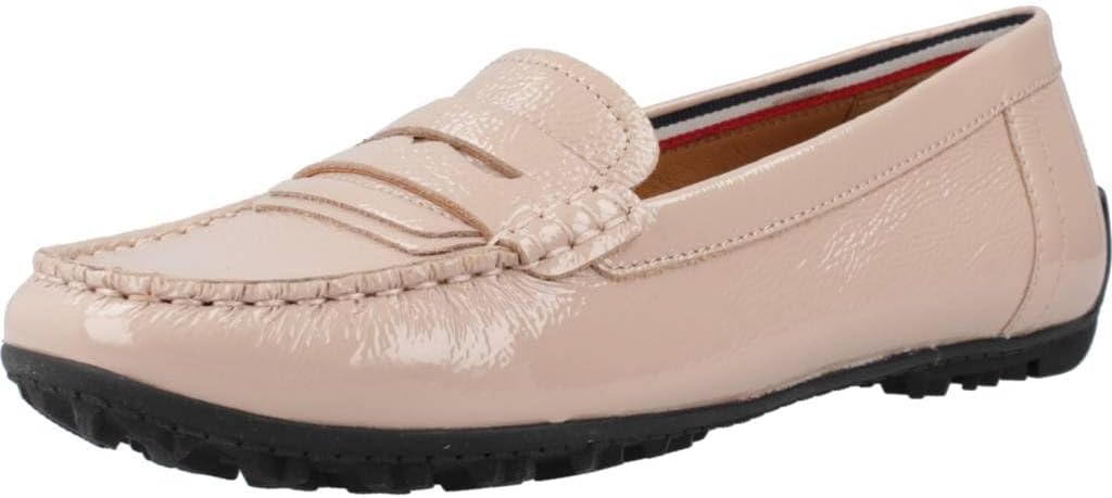 Geox Girl's D Cosmopolis + Grip Moccasin