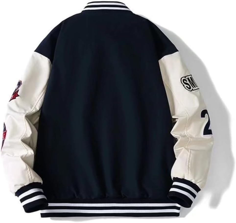 Unisex Varsity Jacket, Letter Winter Jackets for Men and Women Streetwear Bomber Coats