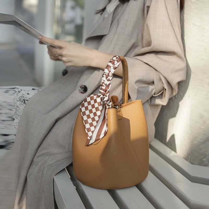 Women's bucket bag Mini PU leather bag Y2K shoulder bag minimalist crossbody bag designer shoulder bag2