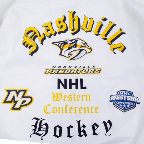 Image of Pro Standard Mens NHL Old English Satin Jacket