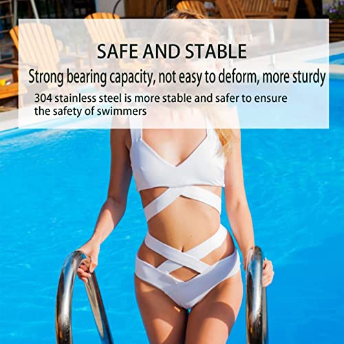 Barandal para escalera de piscina de acero inoxidable miniatura 2