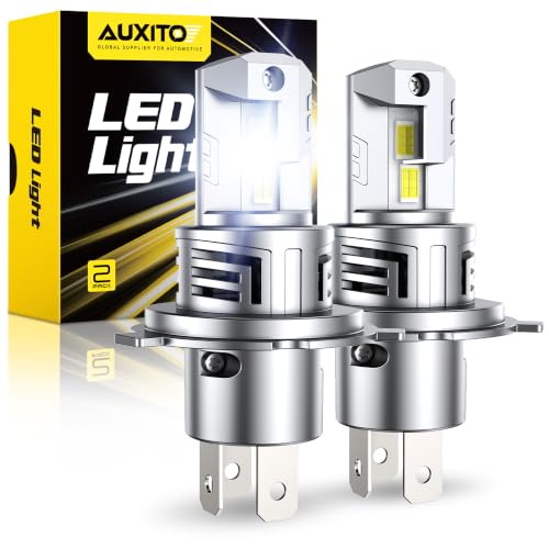 Image of AUXITO H4 9003 LED Light Bulbs 50000LM 6500K White 2 Pack
