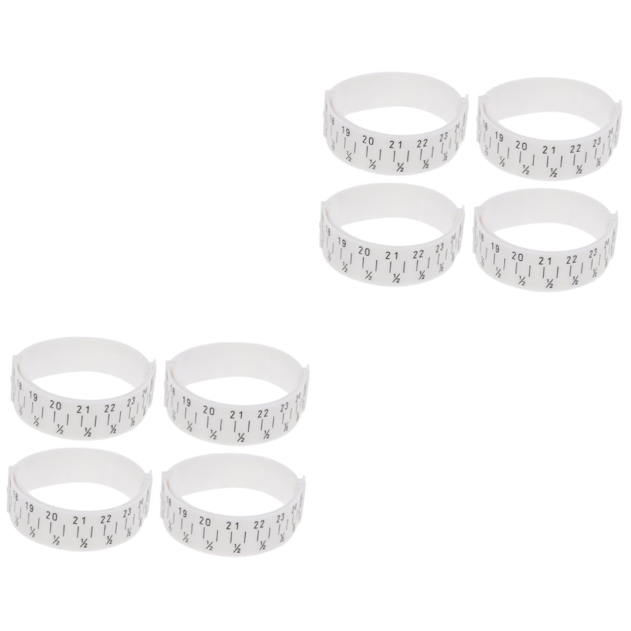 VILLCASE 2sets Bracelet Circle Measuring Ring Jewelry Tool Bangle Watch Size Gauge 4pcs*2
