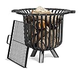 CookKing Feuerkorb Verona mit Grillrost, 60 cm Durchmesser (Edelstahl Giterrost)