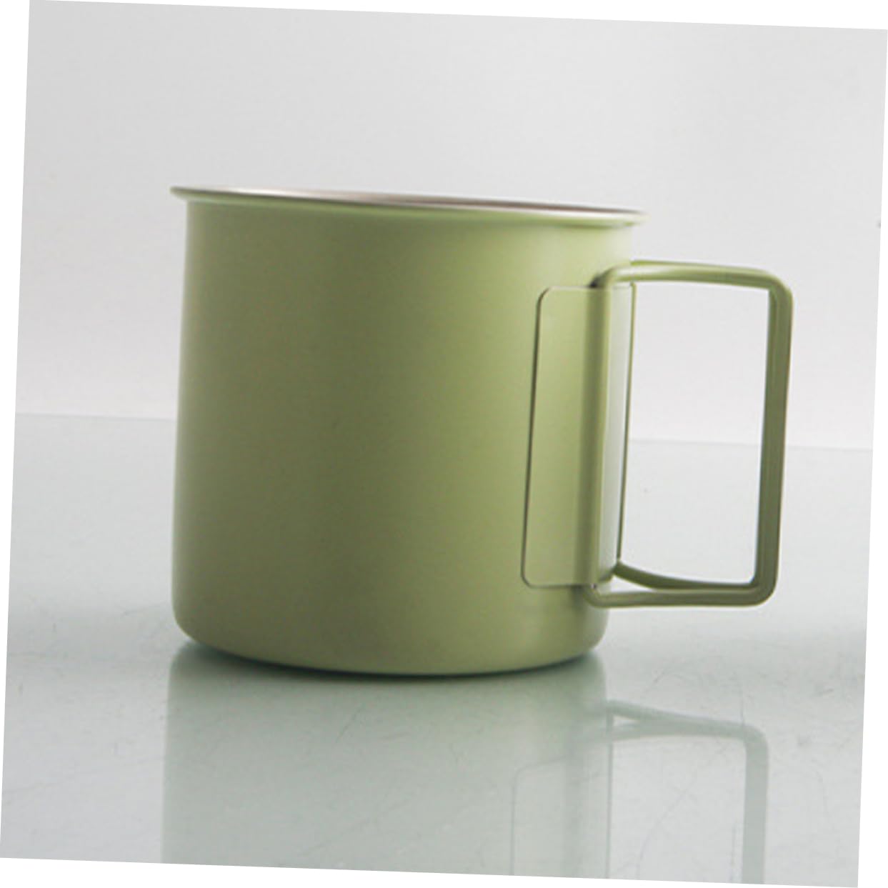 Garneck Camping Campfire Mug Campfire Coffee Mug Portable Coffee Cup Folding Camping Cup with Lids Beer Grilling Accessories Keep Insulated Collapsible Picnic Accessory Stainless Steel