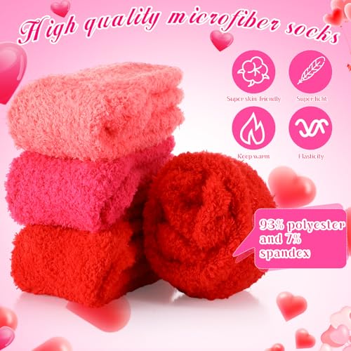 Image of Foaincore 12 Pairs Fuzzy Socks Bulk for Women Cozy Fluffy Slipper Socks Warm Soft Sleeping Gifts for Home