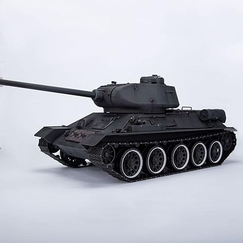 Miniatura 9 de RC Russian T3485 Modelo de tanque del ejército, 116 2.4G 2.4G WWII Tank RC Conjunto de modelo de vehículo militar RC con sonidos de luces, regalo de