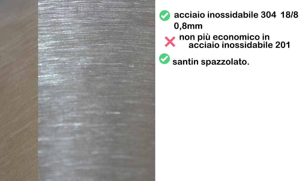 1x Lavello inox 304 0,8MM,lavello da cucina 2 vasca in acciaio inox 100x50x18cm, lavello rettangolare,lavandino cucina,