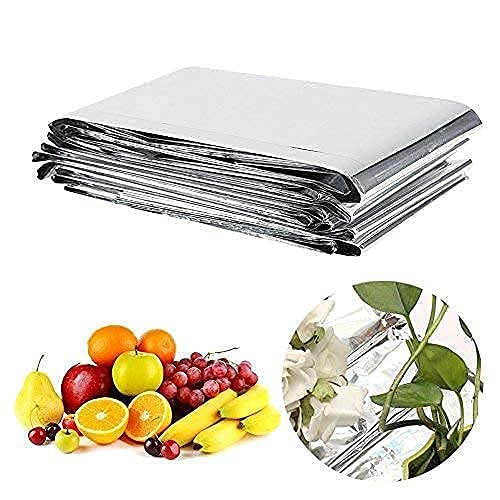 1 St 210 x 120 cm PETP Zilver Plant Reflecterende Film Opvouwbare Bekledingsvellen Tuinkas Kweeklamp Accessoires Nieuw - Afbeelding 3