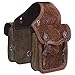 Tough 1 Saddle Bag Adjustable Buckle Leather Medium Oil 61-9915