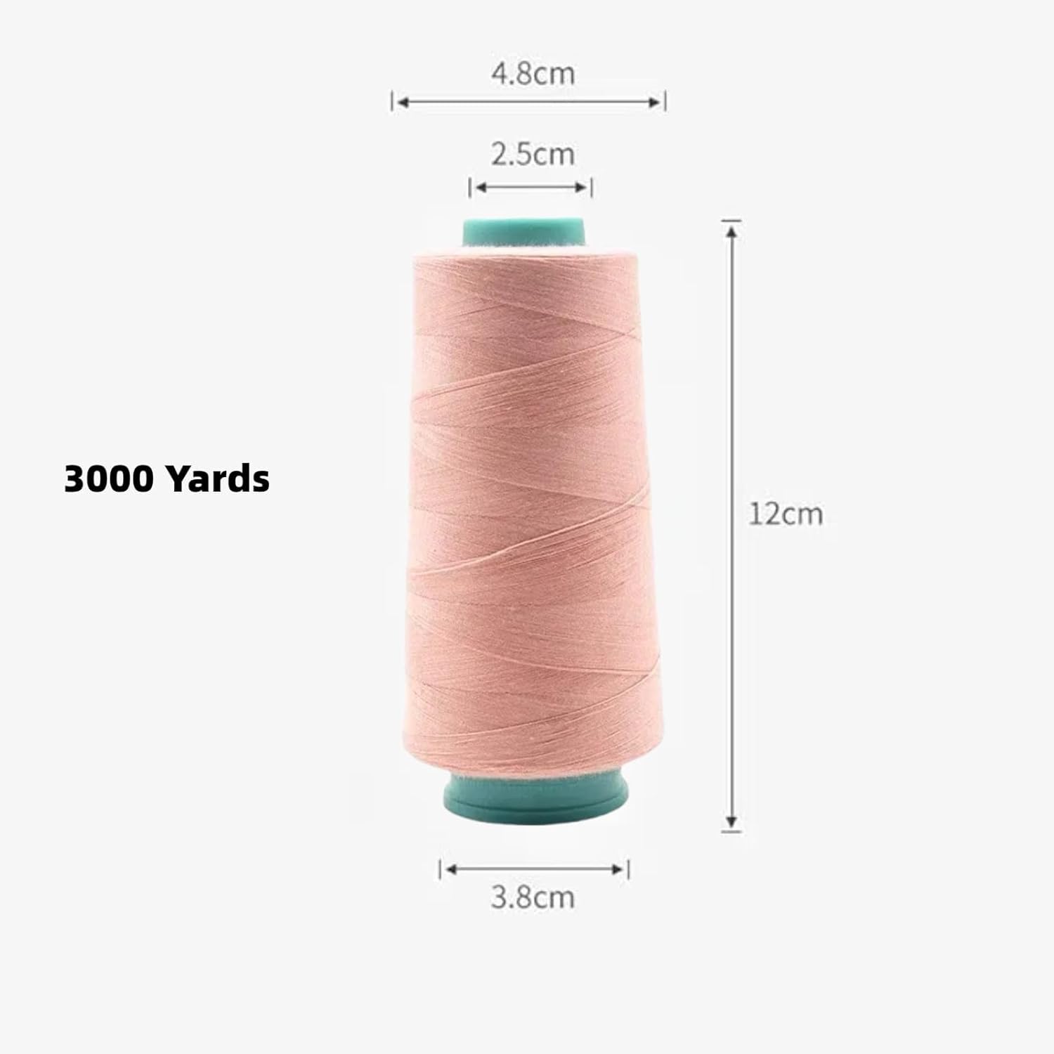 1 Spool Polyester Thread, Pink Polyester Sewing Thread for Hand and Machine Sewing 3000 Yards - Image 2