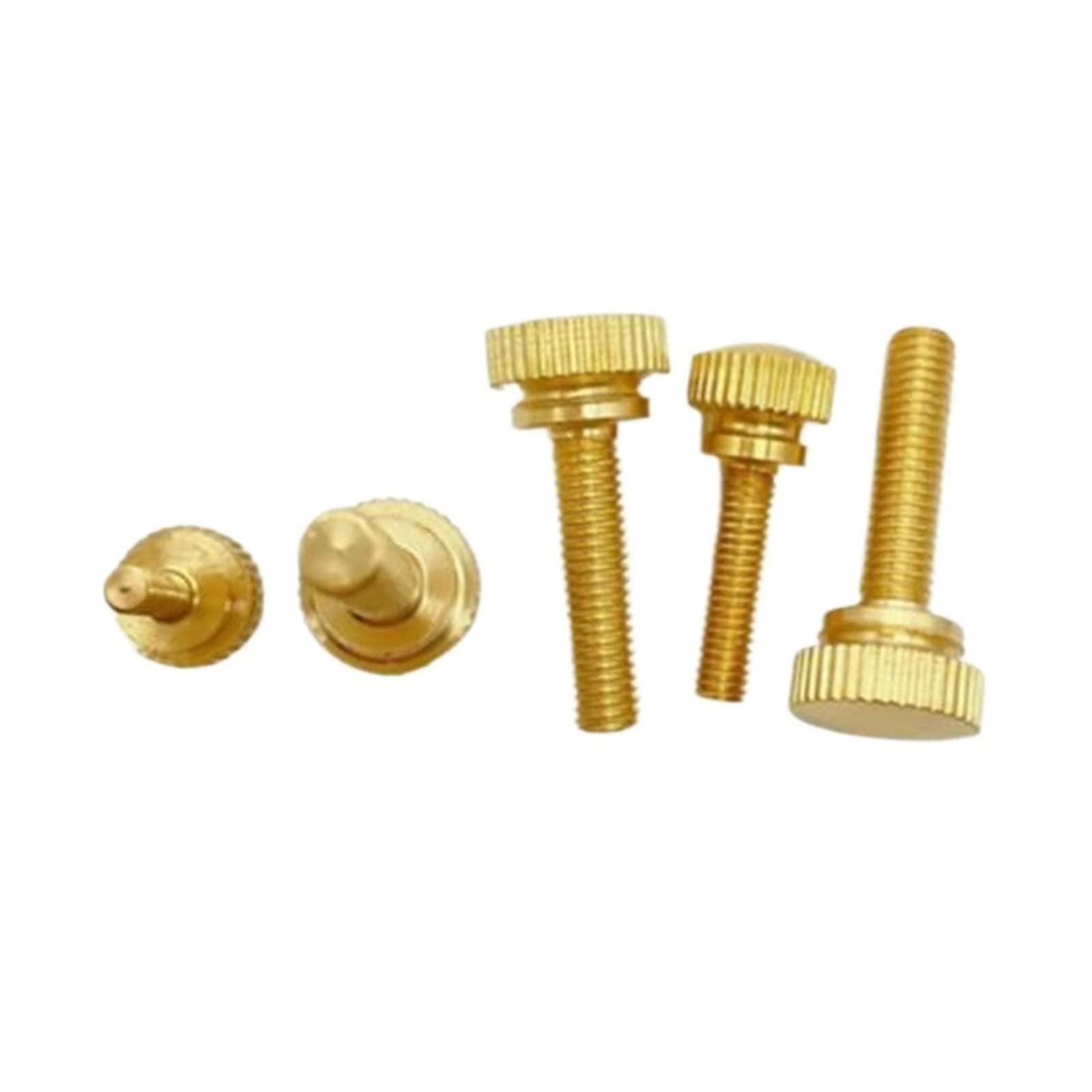 Stevenurr 10er Set Messing-Rändelschrauben M3-M8 - Perfekt Für PC-Gehäuse & DIY-Projekte