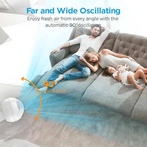 Bladeless-Tower-Fan-for-Bedroom-22Inch-Oscillating-Cooling-Fans-with-Remote-Quiet-Bladeless-Fan-90-Swing-8-Speeds-9H-Timer-LED-Display-for-Home-Office-White-22inch-Cool